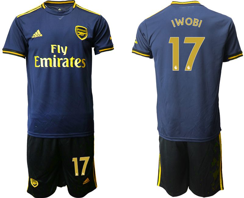 Men 2019-2020 club Arsenal away #17 blue Soccer Jerseys